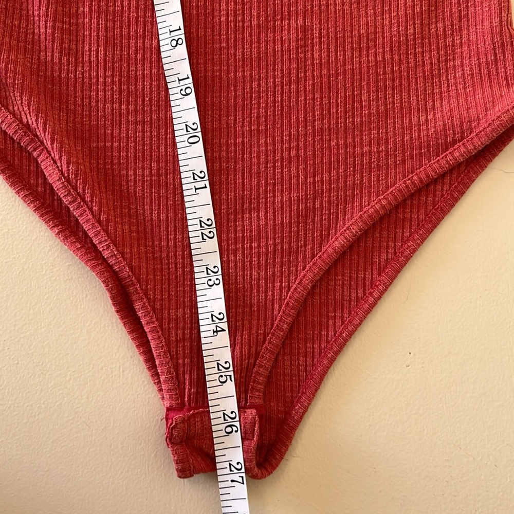 POL women’s Ribbed Ruffle Cami Bodysuit NWOT - Picture 11 of 11